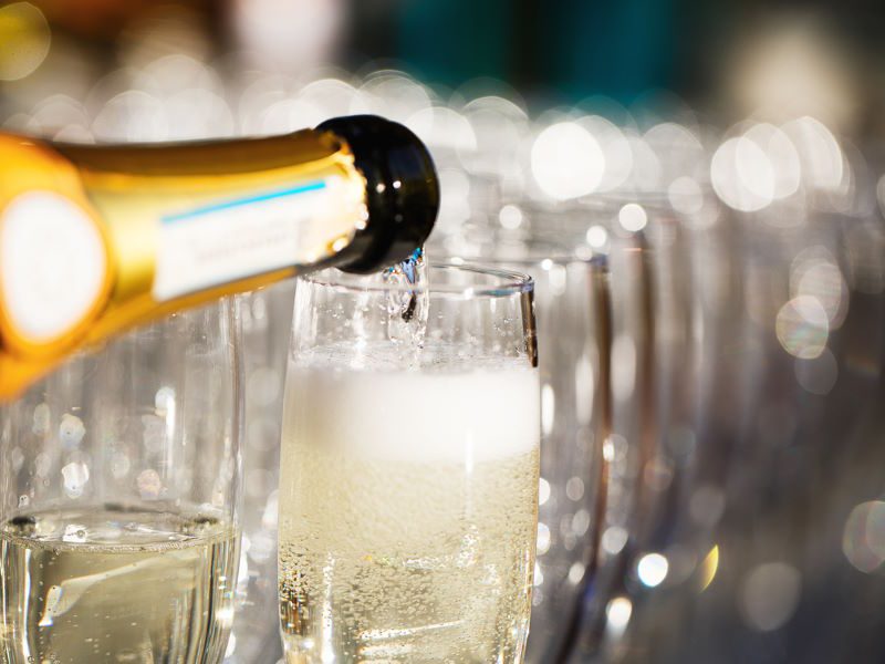 Popup wedding reception up canapes, bubbles, wine & beer